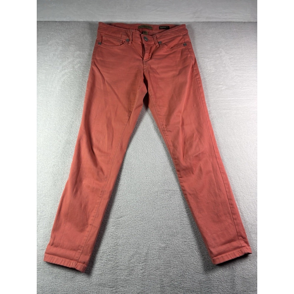 Nine West Vintage America Matchstick Skinny Jeans Peach Pink Womens 4/27